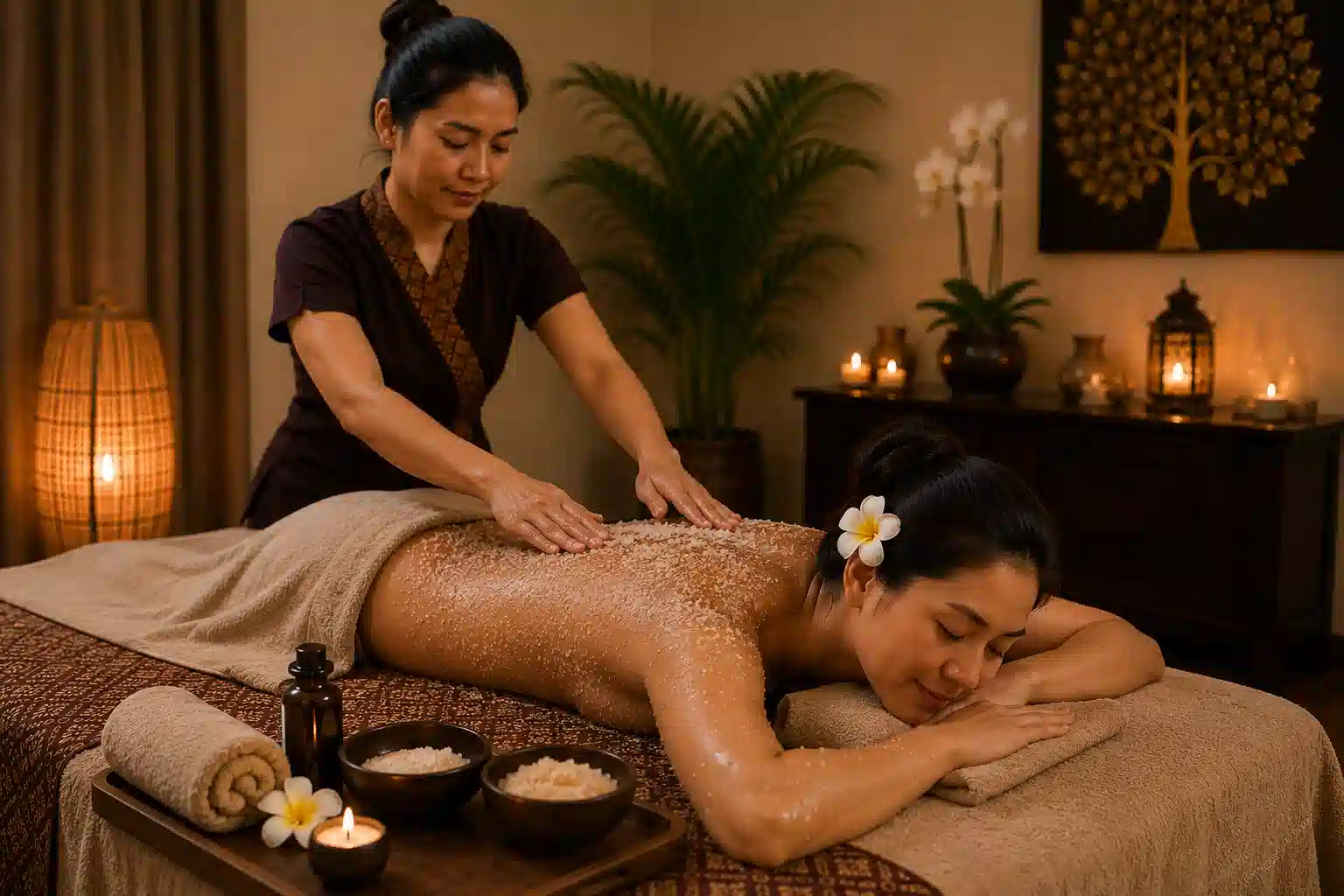 Body scrub treatment